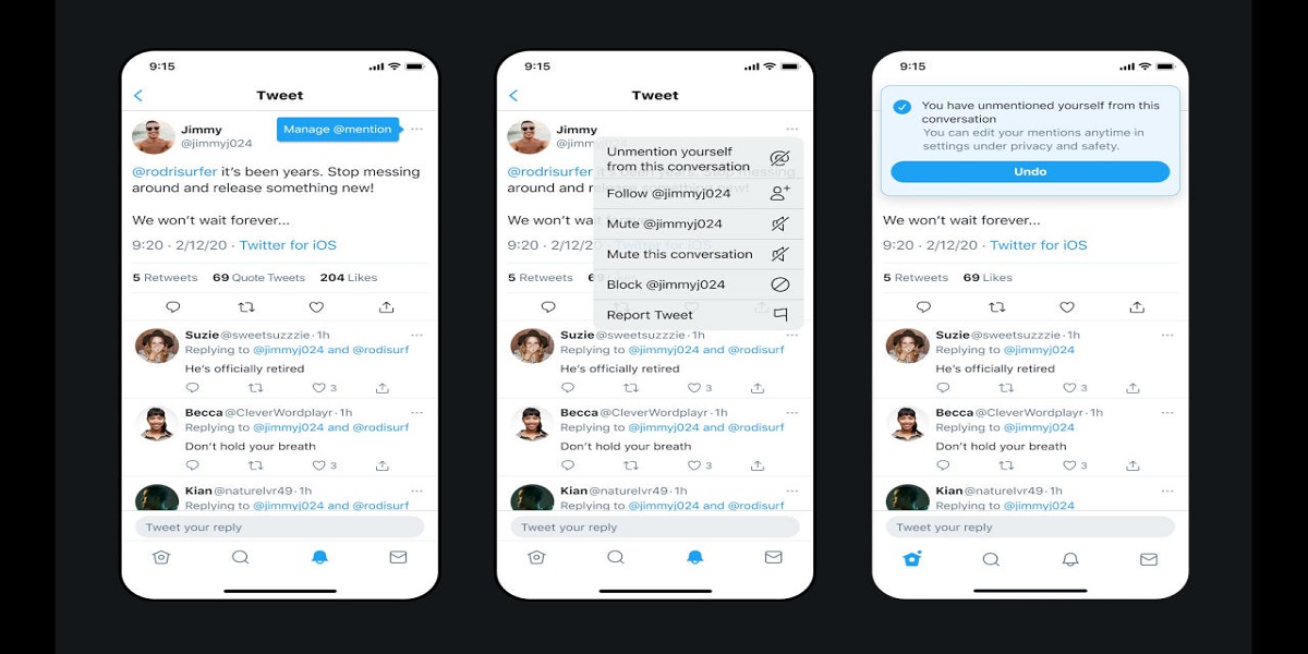 Twitter may allow you to ‘unmention' yourself from tweets