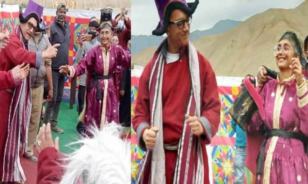 Aamir Khan & Kiran Rao don traditional Ladakhi attire to dance with locals