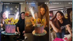 Sonya Hussyn rings in her birthday with her fellow stars