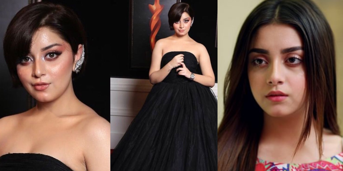 Alizeh Shah Black Gown