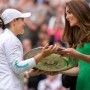 Kate Middleton Presents A Gong To Ash Barty After Her Wimbledon Triumph