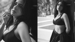 WATCH: Sara Ali Khan looks exotic in a black bikini top, ruffled skirt