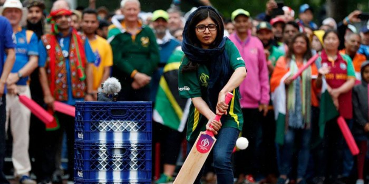 Malala encourages girls to try cricket