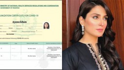 Ayeza Khan claps Back on a Troll over her Vaccination certificate