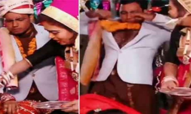 Groom runs away from wedding ceremony after seeing the bride, watch viral video