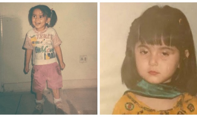 Do you recognize which celebrity it is in this childhood photograph?