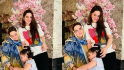 Aiman Khan enjoying a day out with her mom and daughter Amal