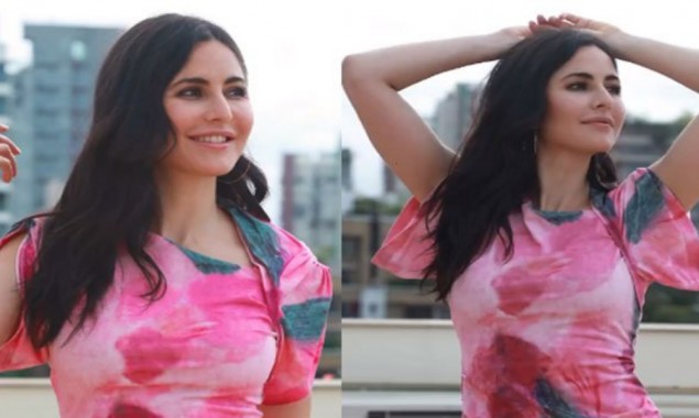 Katrina Kaif looks alluring in pink bodycon on her rooftop, watch video