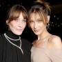 Bella Hadid looks giddy as she reunites with Carla Bruni