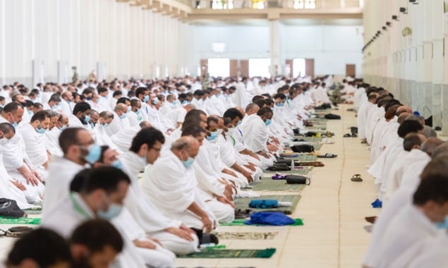 Hajj 2021: In Pictures – Pilgrims perform Dhuhr, Asr prayers At The Holy Site Of Arafat