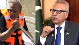 Islamabad Flooding: President Alvi Comes out with his boat to rescue The Affectees