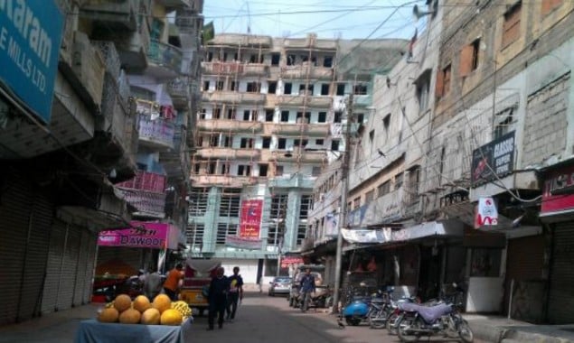 Jubilee Market Karachi demolition