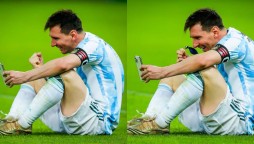 WATCH: Messi Videocalls Wife after winning Copa America Final