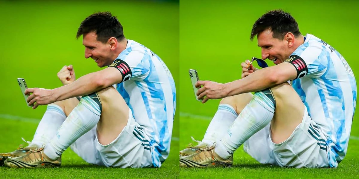 Messi FaceTimes family after winning Copa America title