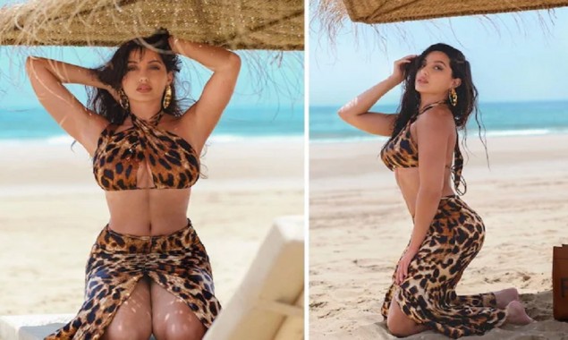 Nora Fatehi celebrates 30 million Instagram followers in a 6k bralette and thigh-slit skirt