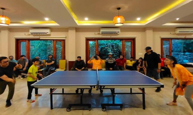 Aamir Khan & Kiran Rao compete in a friendly table tennis match