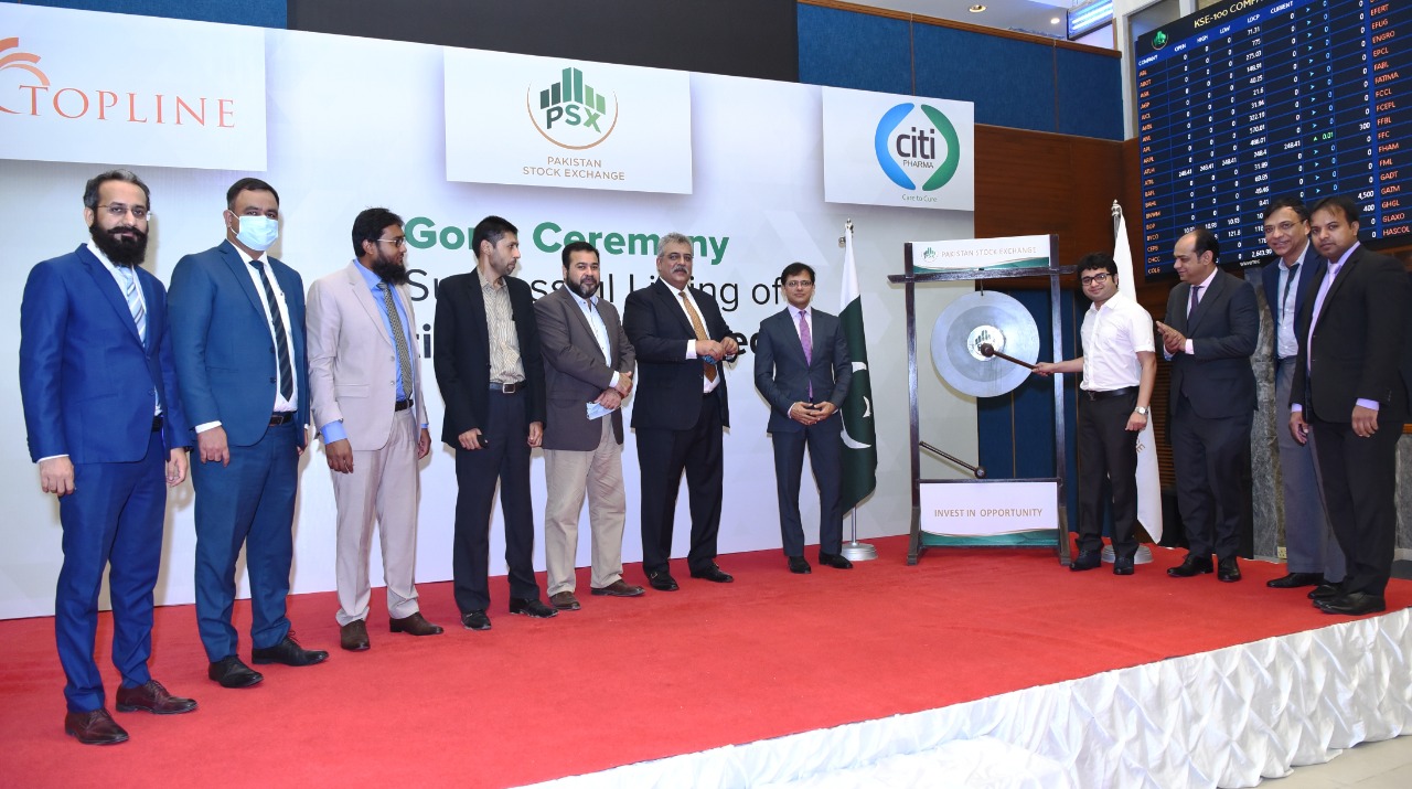 PSX holds gong ceremony to mark listing of Citi Pharma Limited