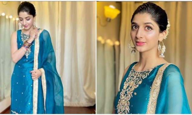 Mawra Hocane Looks Alluring This Eid In Turquoise Dress