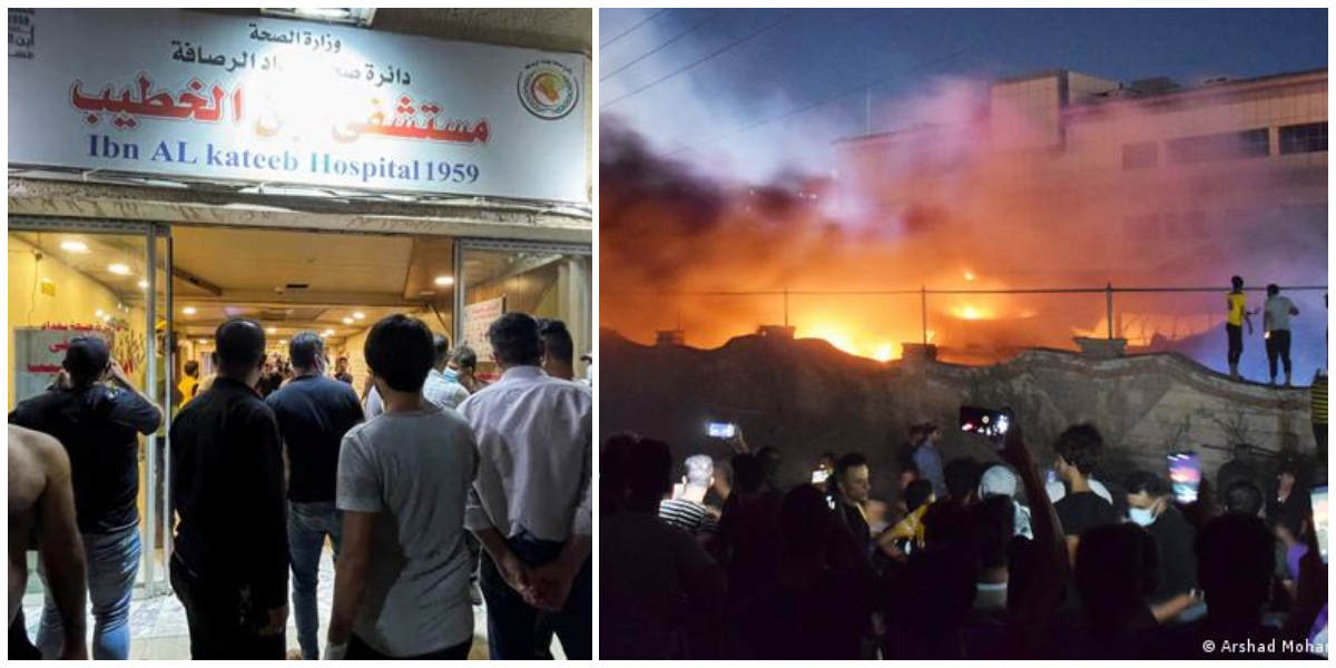 Iraq: At least 60 Killed In COVID Ward Fire At Hospital