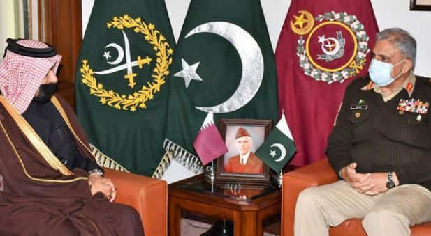 Qatar special envoy meets COAS Bajwa at GHQ
