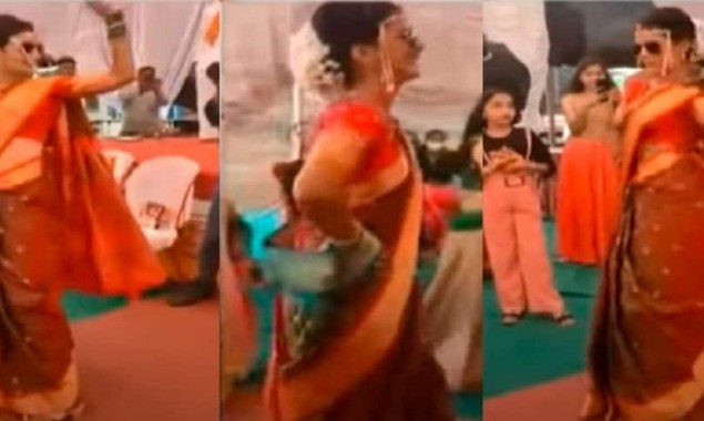Marathi bride’s dancing entry video clip goes viral on social media