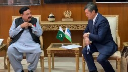 Sheikh Rasheed, Uzbek Envoy Discuss Ways To Enhance trade relations