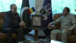 Naval Chief Holds Meeting With Ambassador of Romania to Pakistan