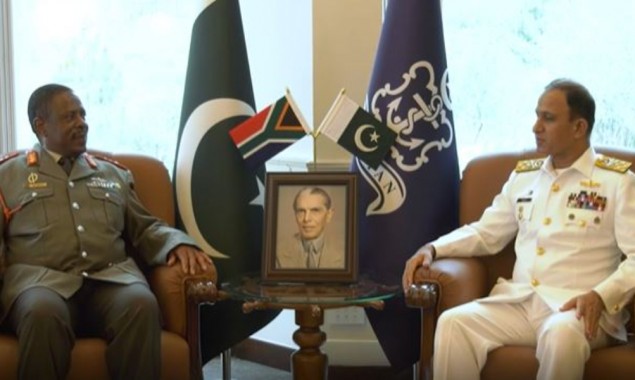 Chief of South African National Defence Forces Calls On CNS Niazi Today