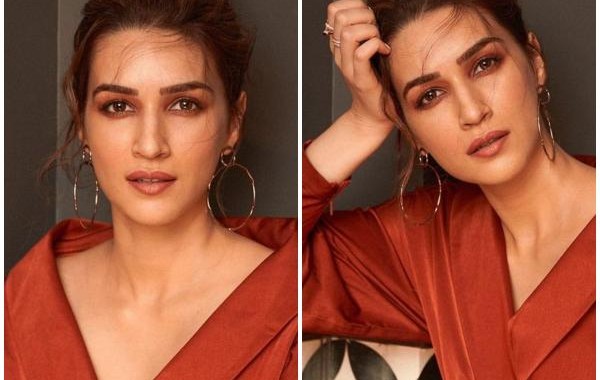 Kriti Sanon Treat Her Fans With Ravishing Look In Brown Wrap Styled