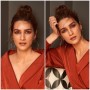 Kriti Sanon Treat Her Fans With Ravishing Look In Brown Wrap Styled