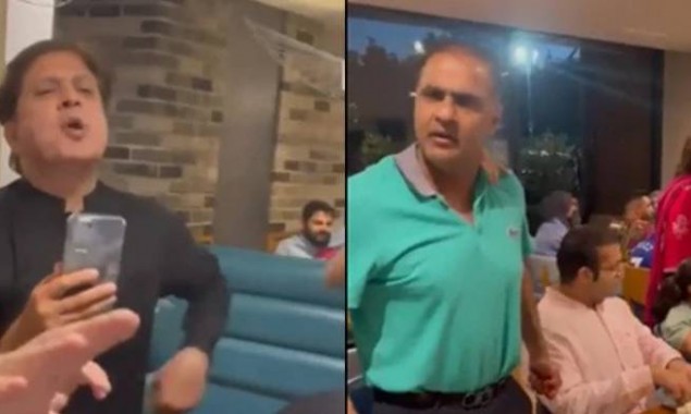 Video: Abid Sher Ali and a Pakistani family hurled abuses at each other in London Restaurant