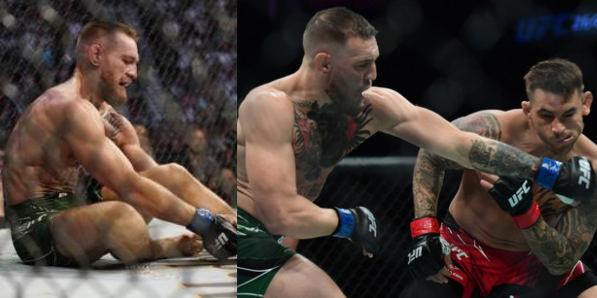ufc 264 McGregor breaks leg
