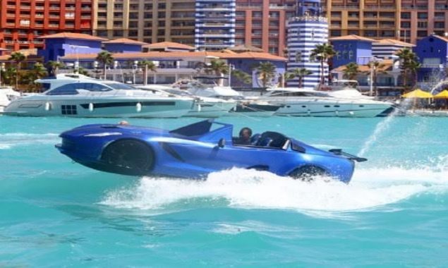 Car-like jet skis attract tourists in Egypt’s Mediterranean resort 