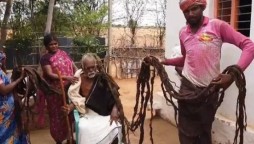 Meet a 95-year-old man who has never had a haircut in his life