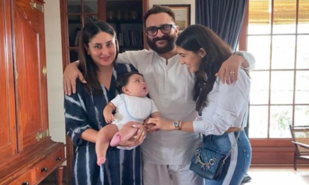 WATCH: Little Jeh seems mesmerized by Sara Ali Khan as she wishes Saif on his Birthday