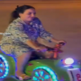 WATCH: Hareem Shah rides a colorful bike as she roams around showing her inner child
