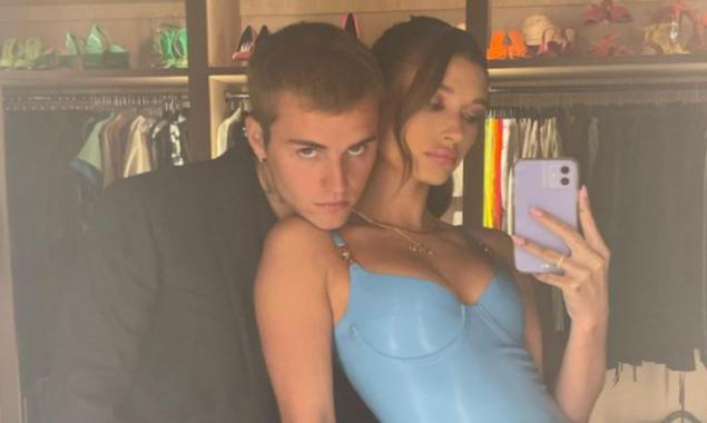 Justin Bieber and wife Hailey Bieber drop a couple goals Mirror Selfie