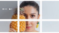 Ayeza khan poses with a pineapple in her latest photoshoot