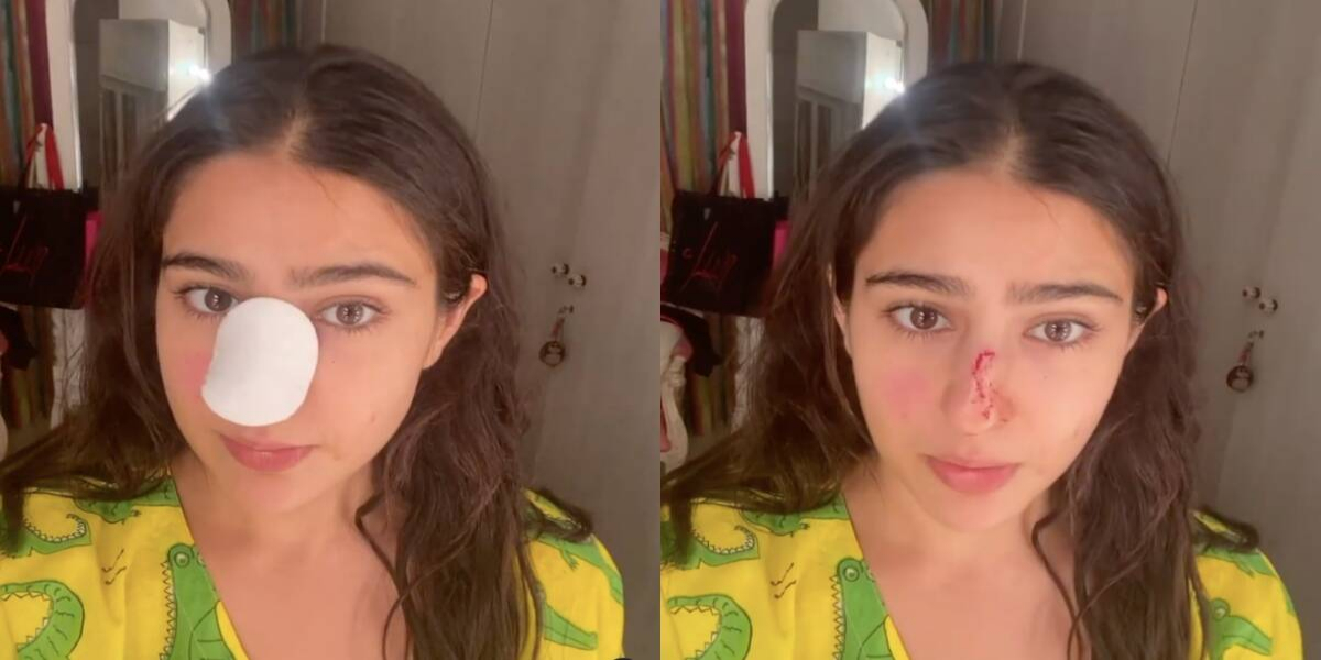 Sara Ali Khan nose