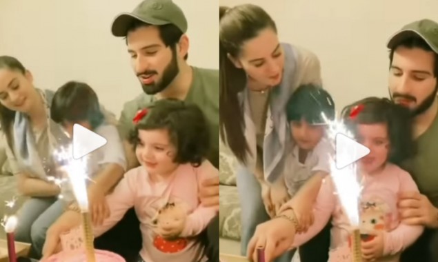 Aiman and Muneeb celebrate Amal’s 2nd birthday, watch video