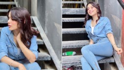 Aima Baig is giving major chic vibes donning skinny jeans, denim jacket