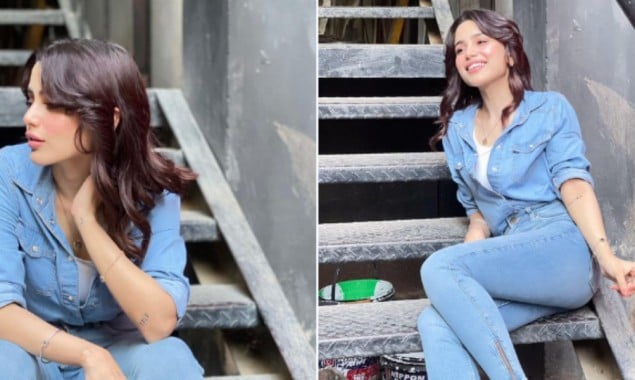 Aima Baig is giving major chic vibes donning skinny jeans, denim jacket