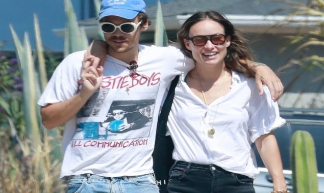 Harry Styles and Olivia Wilde spotted wearing similar outfits on a lunch date
