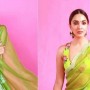 Kiara Advani looks alluring in green organza saree, see photos