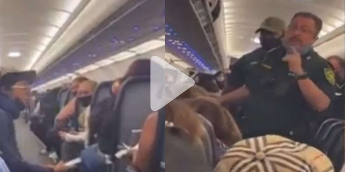 woman smoked a cigarette during the flight