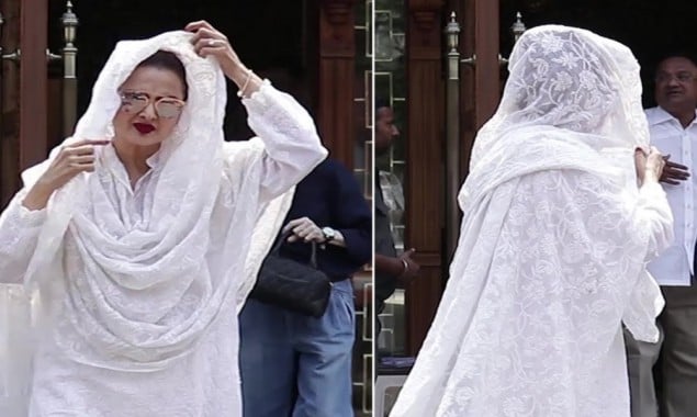 Why Rekha was SHOCKED by the sudden media presence and COVERED her face?