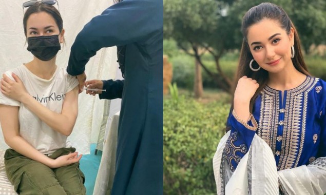 Hania Aamir receives Covid-19 vaccine