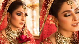 Ayeza Khan treats her fans with a dazzling bridal look, see photos