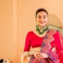 Saheefa Jabbar looks drop-dead gorgeous in a red lehenga