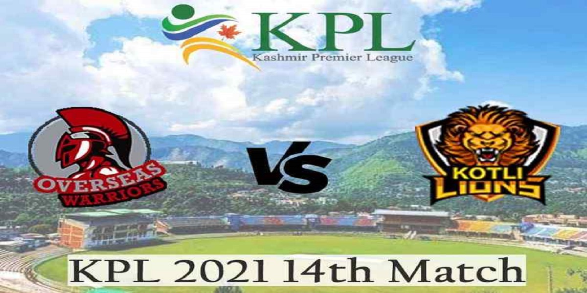 KPL 2021: Overseas Warriors set the target of 212 runs against Kotli Lions in match 14